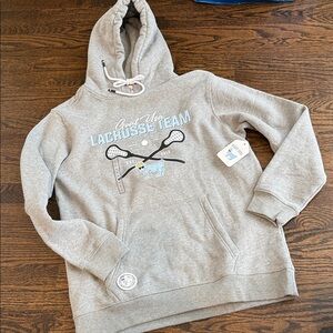 Gray Lacrosse Team Hoodie